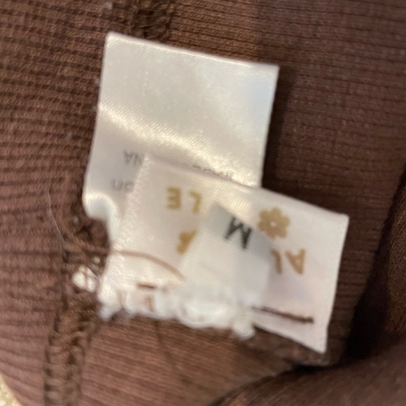 Aurelle Essentials Cropped Ribbed Tank Brown RARE - Picture 5 of 8